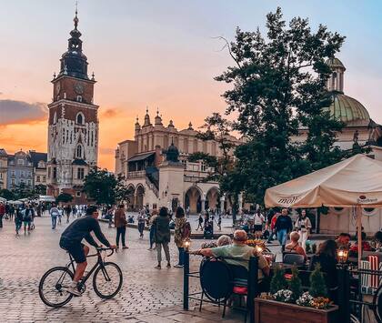 Luciana quedó sorprendida ante la armonía que se respira en Cracovia.