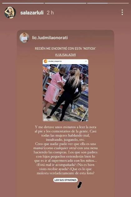 Luciana Salazar publicó el punto de vista de una psicóloga para defenderse de la lluvia de críticas