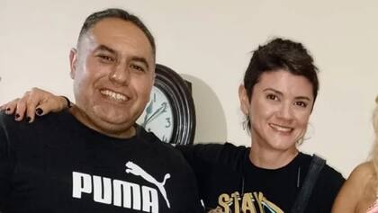 Luciana Teresita Bustos junto a su amigo y víctima, Marcelo Amarfil