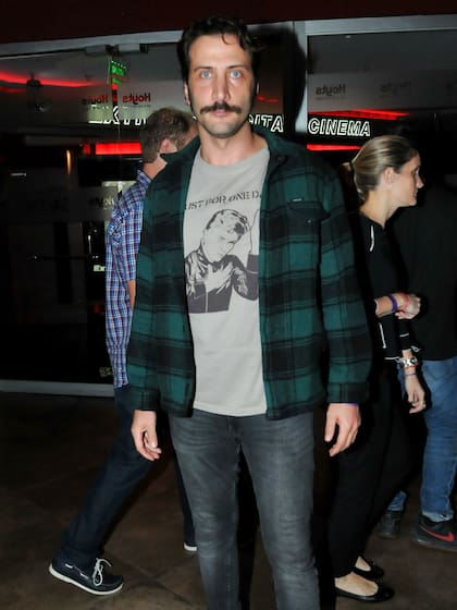 Luciano Cáceres, presente en la avant premiere de Perdida