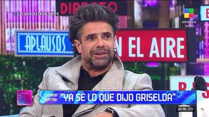 Luciano Castro manifestó estar feliz por su reencuentro con Griselda en otra etapa de su vida