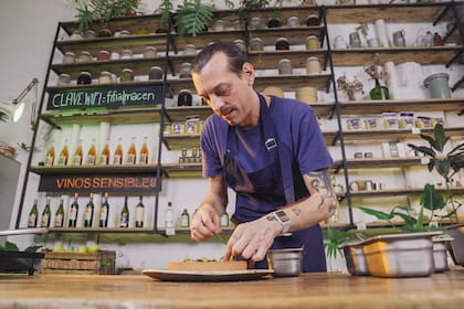 Luciano Combi en su masterclass para Foodit