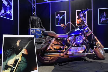 Una moto de Pappo. Luciano Napolitano planeaba en 2019 hacer muestras itinerantes con objetos de su padre