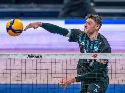 Luciano Vicentin, uno de los jugadores de la selección argentina de vóleibol