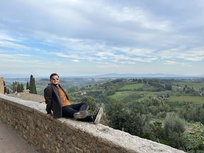 Luciano Zahradnicek en los paisajes italianos