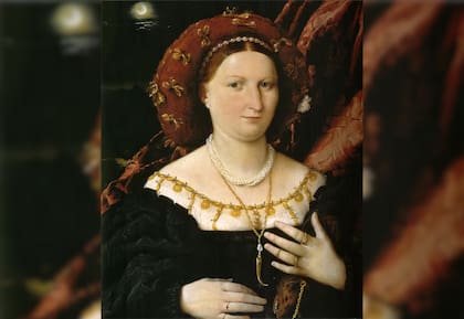 Lucina Brembatti retratada por Lorenzo Lotto en 1518 luce su escarbadientes de oro