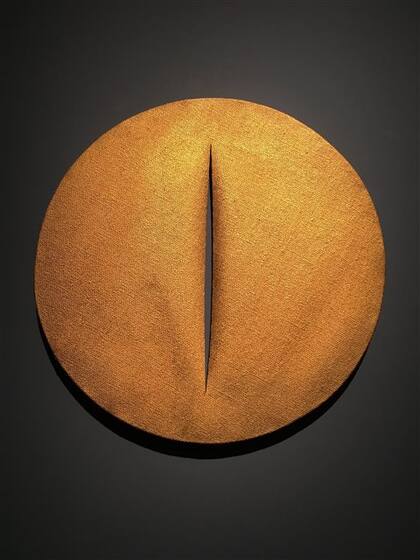 LUCIO FONTANA (1959/60). Concepto espacial / Quanta, Robilant + Voena