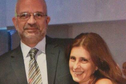 Lucrecia Augier y Miguel Morandini, fallecido en el derrumbe del ex cine teatro Parravicini hace un año