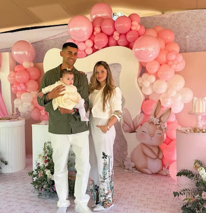 Lucy, la segunda hija de Cuti Romero y Karen Cavaller nació el 19 de noviembre de 2024 (Foto: Instagram @cutiromero2)