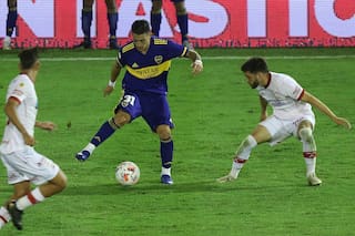 Boca. Casi dos años después y tras muchos problemas, reapareció el 7 mundialista