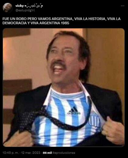 Luego de que Argentina, 1985, los se hicieron eco en las redes (Foto: Twitter @estupidg1rl)
