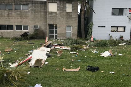 Luego del accidente, el aparato quedó completamente destuido