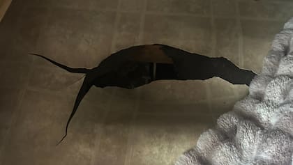 Luego del fuerte temporal en Houston, Texas, la mexicana sufrió daños severos en su casa móvil