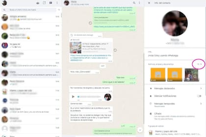 Luego se buscan los archivos de la conversación que se quiere pasar a la PC
