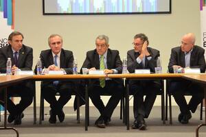 Lugano (Crea), Lipera, Blanco, Cesario y Vaquer, directivos del Foro de Convergencia