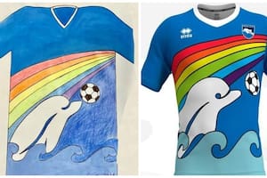 Un niño de solo 6 años, en cuarentena, diseñó la camiseta de un equipo italiano