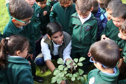 Los chicos de sala de 3, 4 y 5 se comprometieron a cuidar la Hovenia que plantaron