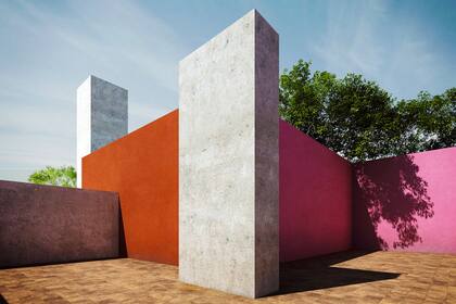 Geometría emocional. Terraza de la casa estudio de Luis Barragán en Ciudad de México, un espacio que el arquitecto concibió como refugio personal