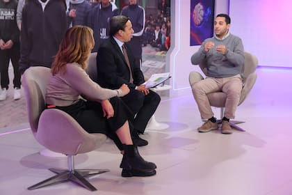 Luis Arocha, director ejecutivo de Fundación María de Guadalupe, dialoga con José De Rio (LA NACION)