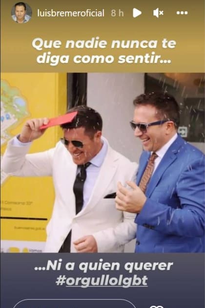 Luis Bremer expresó también su orgullo en su cuenta de Instagram