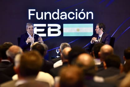 Luis Caputo, esta semana durante una charla con Fundación IEB