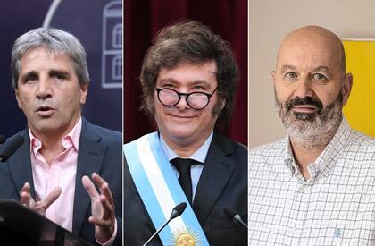 Luis Caputo, Javier Milei, Federico Sturzenegger