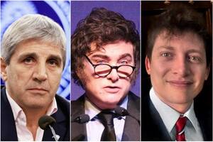 Luis Caputo, Javier Milei, Santiago Caputo