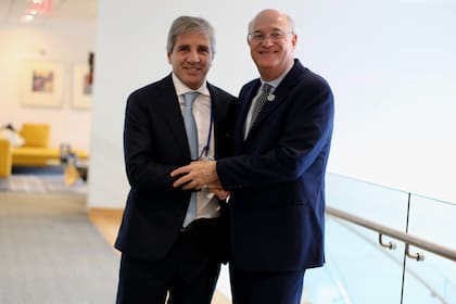 Luis Caputo reunido con Ilan Goldfajn, presidente del Banco Interamericano de Desarrollo