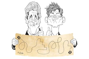 Luis Caputo y Santiago Caputo