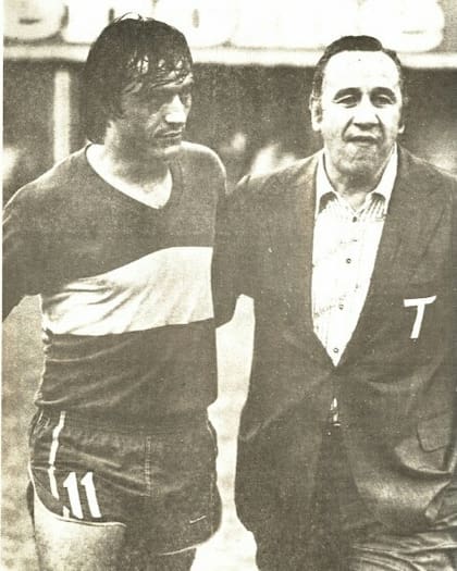 Luis Darío Felman, con uno de sus grandes maestros: Juan Carlos "Toto" Lorenzo