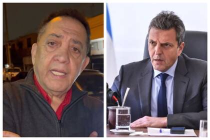 Luis D'Elía y Sergio Massa