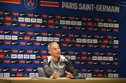 Luis Enrique durante la conferencia de prensa previa al duelo ante Fontenay por 32avos de final de la Copa Francia este viernes