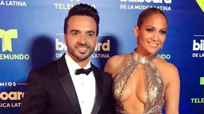 Luis Fonsi y Jennifer Lopez, las grandes figuras de la noche