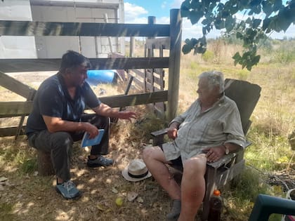 Luis "Freddy" Simone junto a José "Pepe" Mujica