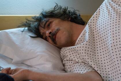 Luis Gallego en sus últimos días en el hospital de Madrid.