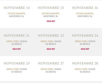 Luis Miguel anuncia nuevas fechas para sus conciertos en México