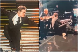 El video del momento en el que Luis Miguel cayó en pleno show al intentar hacer un típico gesto