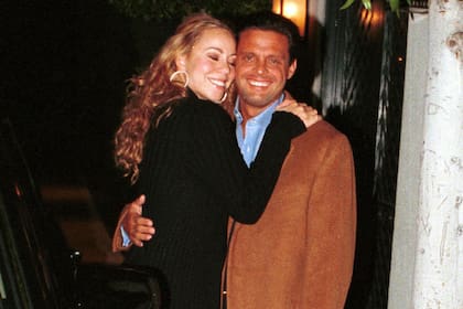 Luis Miguel y Mariah Carey, juntos festejando el día de San Valentín, en 2004