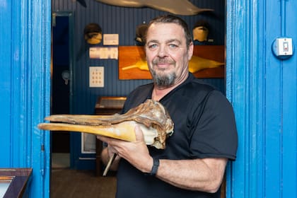 Luis Nogueira es guía de la Estación Hidrobiológica de Puerto Quequén.