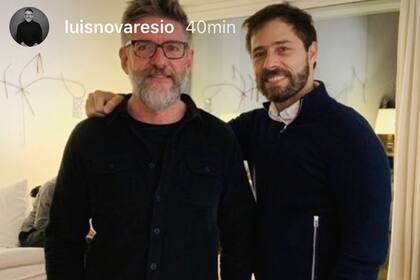 Luis junto a su pareja