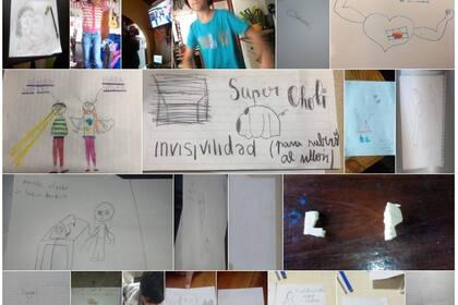 Luis Pescetti sube en pagina web los dibujos y fotos que le envían