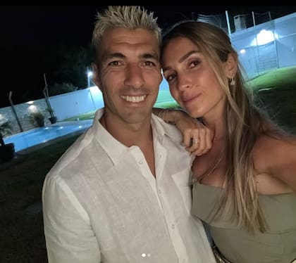 Luis Suárez, compañero de Lionel Messi en Inter Miami, junto a su esposa Sofía Balbi