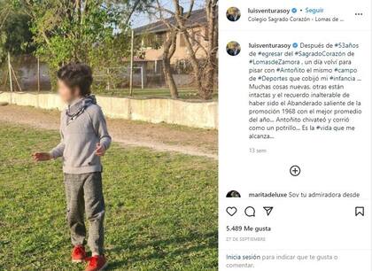 Luis Ventura suele compartir fotos de su hijo Antonio en Instagram