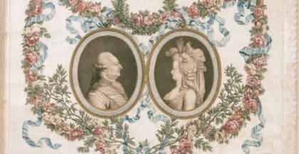 Luis XVI y María Antonieta en 1781 antes de que estallase la revolución