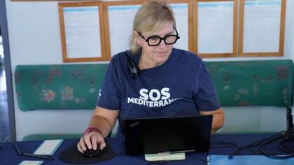 Luisa Albera, coordinadora de búsqueda y rescate de SOS Mediterranée.
