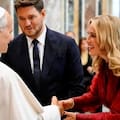 Las fotos del emotivo encuentro entre Luisana Lopilato con el Papa León XIV en el Vaticano