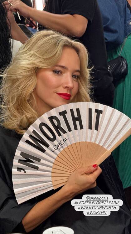 Luisana Lopilato en la Semana de la Moda de París