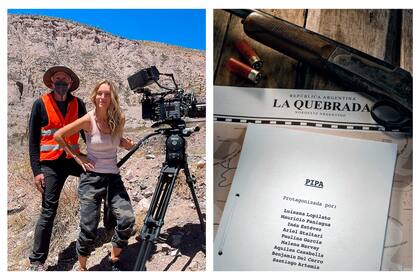 Luisana Lopilato en pleno rodaje de Pipa
