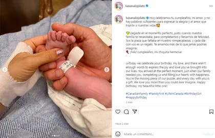 Luisana Lopilato le dedicó unas especiales palabras a su hija menor por su segundo cumpleaños (Foto: Instagram @luisanalopilato)