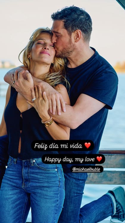Luisana Lopilato y el saludo a Michael Bublé por el Día del Padre